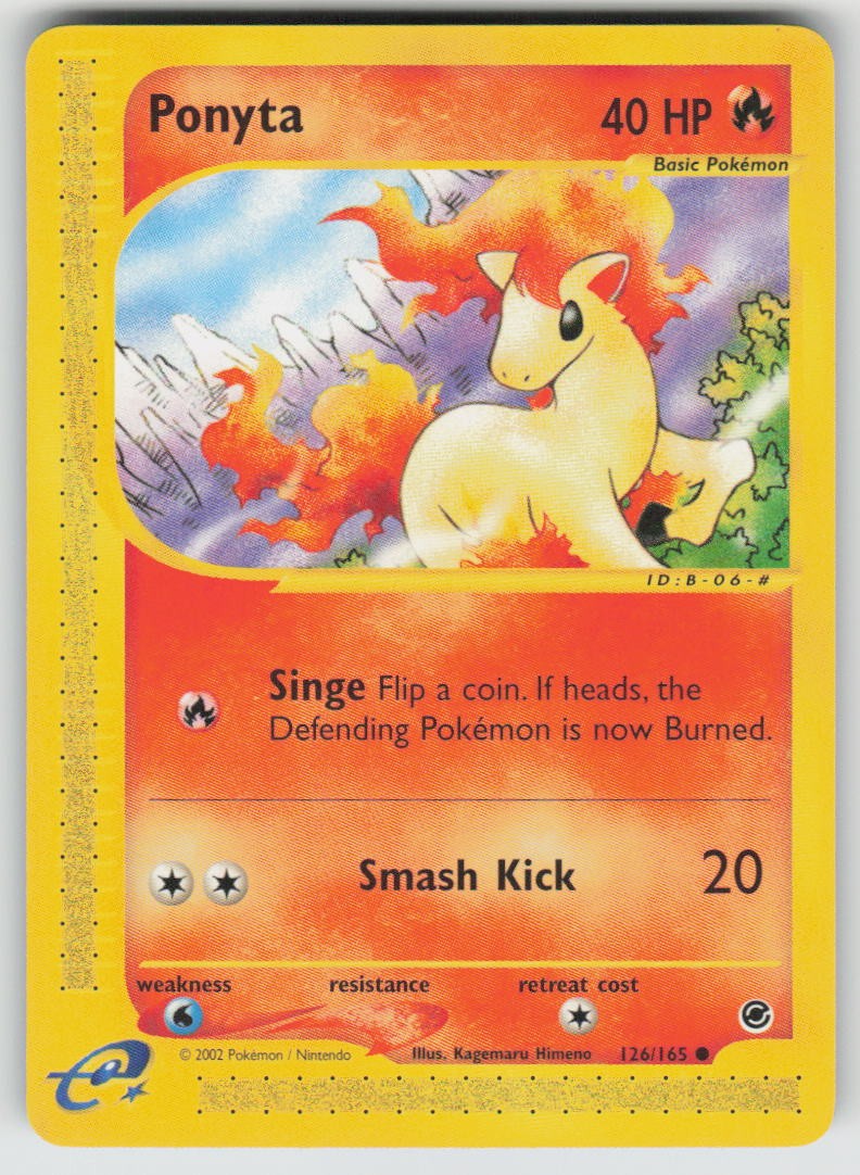 Ponyta 126/165 Common Expedition Base Set Pokemon NM