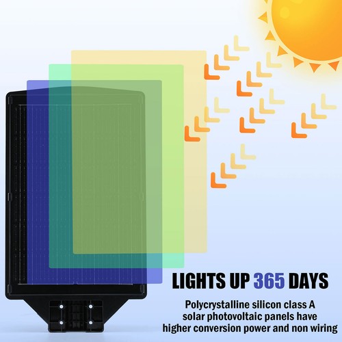 LED Luz Lamparas Luces Solares de Calle Exterior Patio Con Sensor De Movimiento - Picture 153 of 242