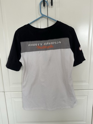 Damen T-Shirt Tee Shirt Freizeit Oberteil Biker Harley Davidson Motorrad Größe M - Bild 5 von 5