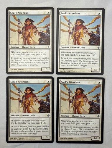 Soul's Attendant x4 MTG Rise of the Eldrazi 4x Magic Sehr Gut Moderates Spiel