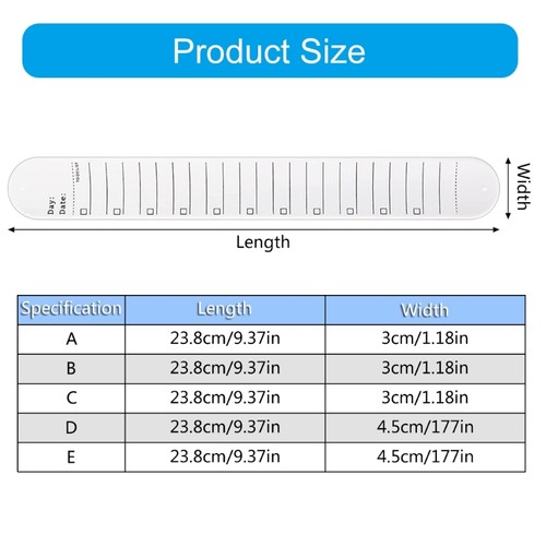 Wrist Reminders with Erasable Note Space for Memos, Top Priorities, Schedules - Picture 8 of 11