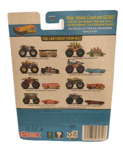 Hot Wheels Monster Trucks Totaled Bonus Car Blind Sided Van Diecast  - Bild 2 von 2