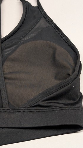 Victoria Sport Sports Bra Black Strappy Back Mesh Detail Women’s Size Small S - Picture 7 of 9