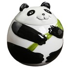 Panda Form Teeglas Versiegelter Tee kann niedliche Panda -Versiegelung