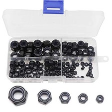 Nylon Insert Lock Nuts Assortment Kit Hex Self Locking