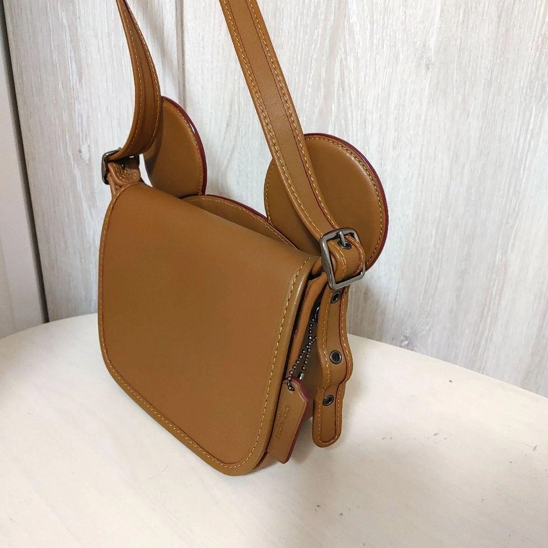 Borsa a tracolla Coach Disney Topolino in pelle marrone 65901c