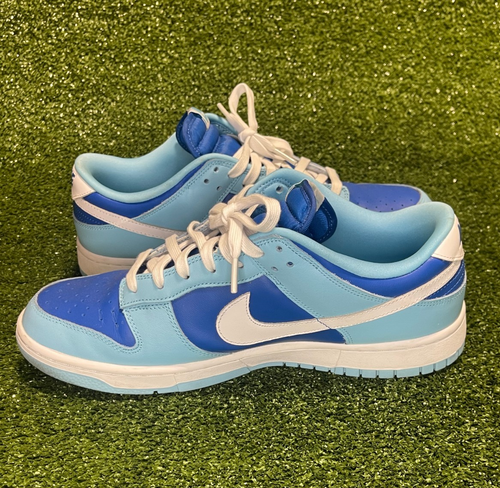 Größe 10,5 - Nike Dunk Retro QS 2022 Low Argon Blue DM0121-400 getragen - Bild 7 von 12