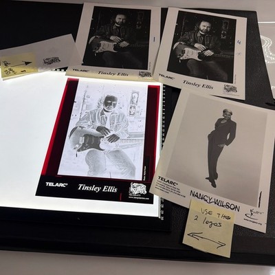 Vintage Telarc Promo Lot Tinsley Ellis & Nancy Wilson Photo Prints Negative
