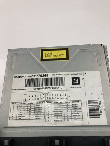 SAAB 9-3 YS3F Musik-Player ohne GPS 12779269 27793350 - Bild 2 von 4