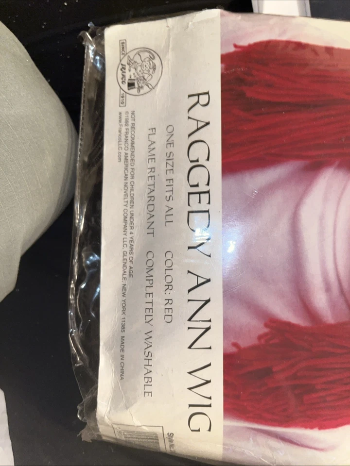 Peluca Raggedy Ann Franco disfraz cultura moda cumple Halloween Foto 2 de 4