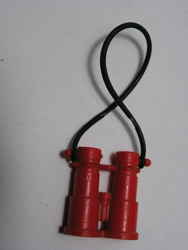 Vintage GI Joe Red Binoculars Rubber Strap 1960's