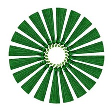 Tassels for Jewelry Making,3.55'' Multi-Color Handmade Imitation 8-9cm 20 Green