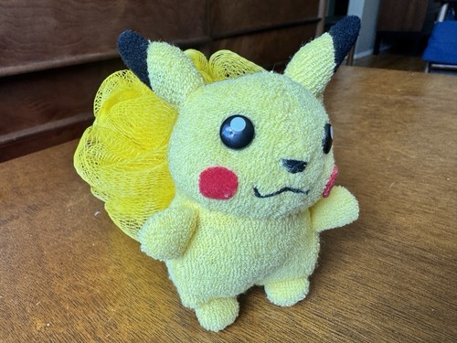 Raro 2001 Vintage Pikachu Pokemon Nintendo Coleccionable Baño Pal Loofah - Imagen 6 de 6