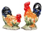 Country Rooster and Hen Farm Birds Salt and Pepper Shaker Set
