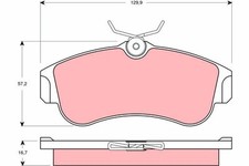 Bremsbelag Satz Bremsscheibe Scheibenbremse für Nissan Almera 94-06 Vorne TRW