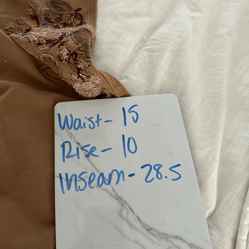 Anthropologie Women’s Terra Cotta 27 The Wanderer Embroidered Utility Pant NWT - Picture 8 of 8