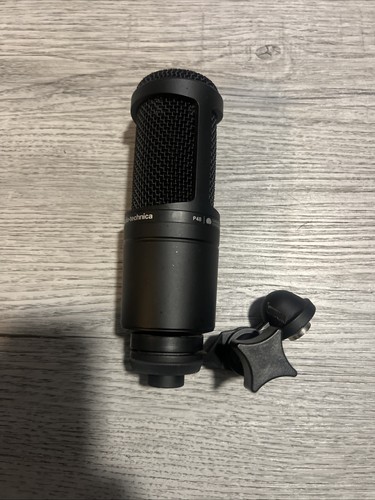 AUDIO-TECHNICA P48 Cardioid Condenser AT2020 Studio XLR Microphone Black - Picture 5 of 10