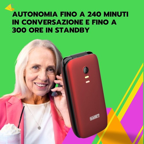 Telefon Handy SAIET SCUDOTRE Schild 3 2,4 " Kippen Active Sos Grau - Bild 10 von 11