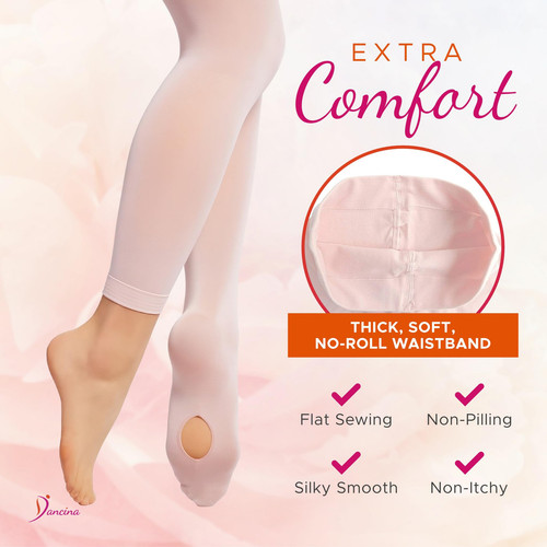 Toddler Ballet Tights Girls Ballerina Matching Soft Stockings M (6-8) Ballet ... - Picture 3 of 6