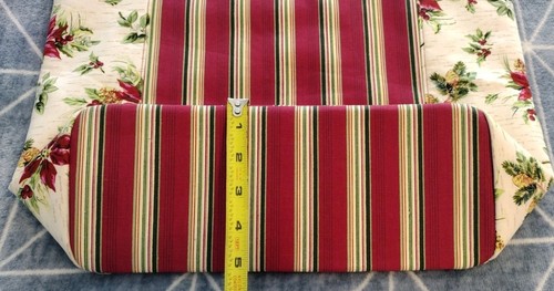 Longaberger Vintage große Stofftasche Tasche Weihnachten Weihnachtsstern & Streifen - Bild 8 von 12