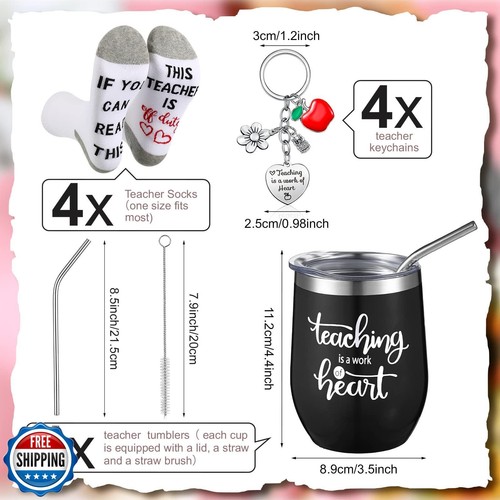 Yuxung 12 Pcs Teacher Appreciation Week Graduation Gifts Set Including 4 Appr - Picture 3 of 5