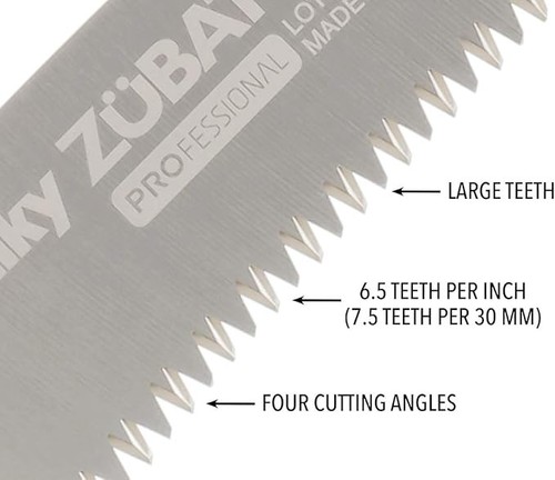 Silky Zubat Professional Large Teeth 13" Curved-Blade Hand Saw Japan (270-33) - Picture 4 of 7