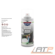 150ml PRESTO AUFKLEBER-ENTFERNER KLEBER STICKER KLEBSTOFF KLEBERESTE 384257
