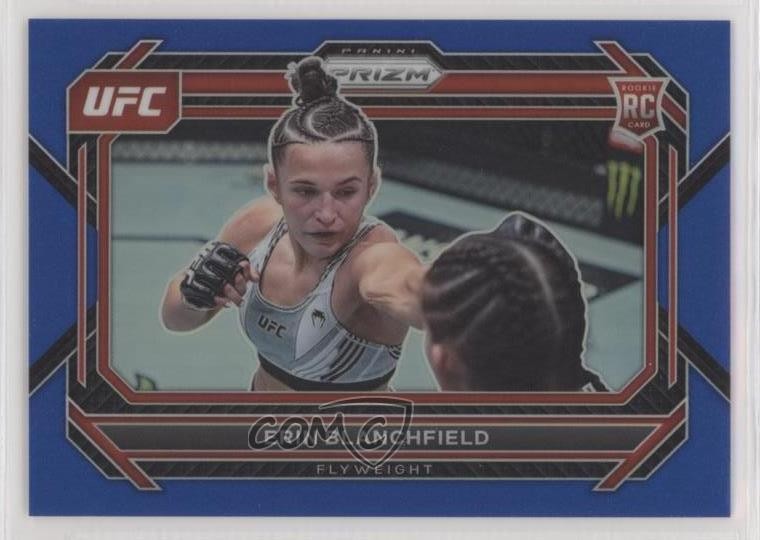 2023 Panini Prizm UFC Blue Prizm /175 Erin Blanchfield #12 Rookie RC