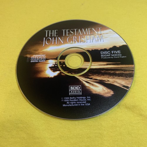 John Grisham Ser.: The Testament by John Grisham (1999, Compact Disc,... - Foto 5 di 6
