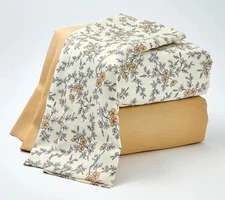 Home Reflections 2-Pack Cotton Sateen Sheet Set Grey/Black Geo California King N