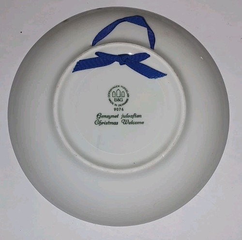 1976 Bing & Grondahl B&G Christmas Plate “Jule Aften” Denmark Porcelain VTG - Picture 2 of 2