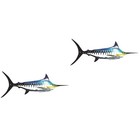  2 Count Sea Decor Beach Room Metal Fish Wall Art Hanging Decorations