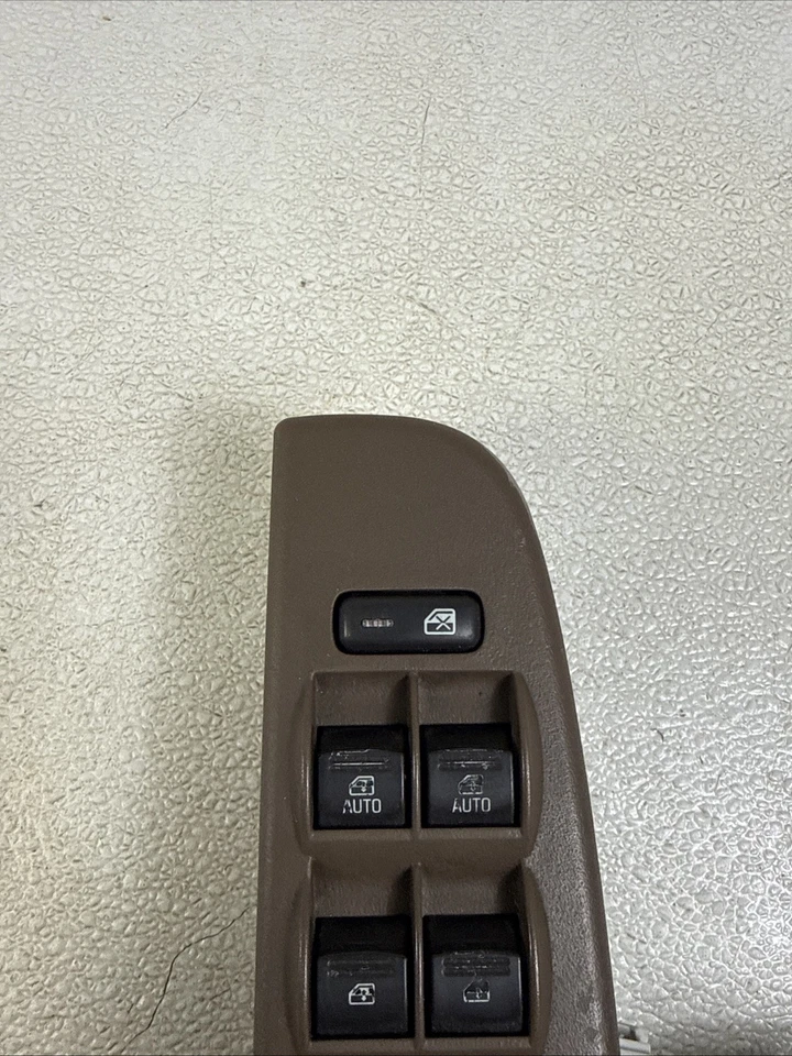 Conjunto de interruptor de ventana eléctrica maestro Buick Rainier CXL 2006-2007 con asiento OEM Foto 3 de 4
