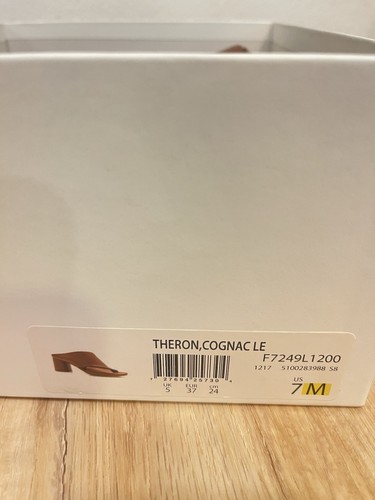 Vince Women's Theron Block Heels Slides Sandals 7M Camel brown - Picture 8 of 8