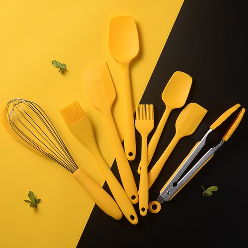 Silicone kitchenware 8-piece baking set: cooking spatula, spoon, non-stick pan - Picture 3 of 23