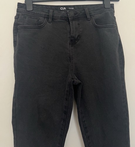 George schwarze Distressed Jeans Größe 12 - Bild 3 von 4