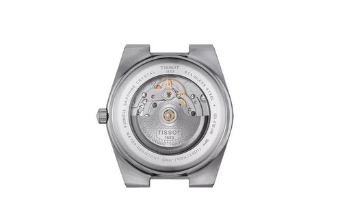 T Home PRX Powermatic 80 Men's Watch - Green Dial and silvery Strap - Bild 2 von 7