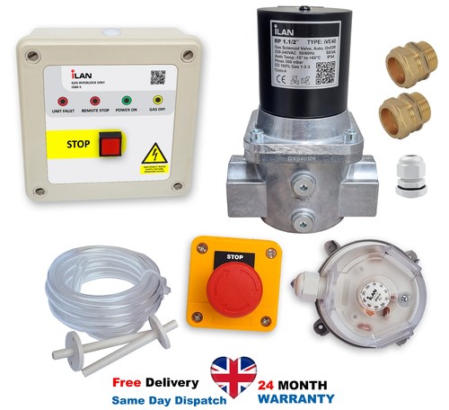 iLAN GASVERRIEGELUNGSSYSTEM MINDER KIT INKL. GASMAGNETVENTIL 1,1/2" (42 MM) - Bild 1 von 8