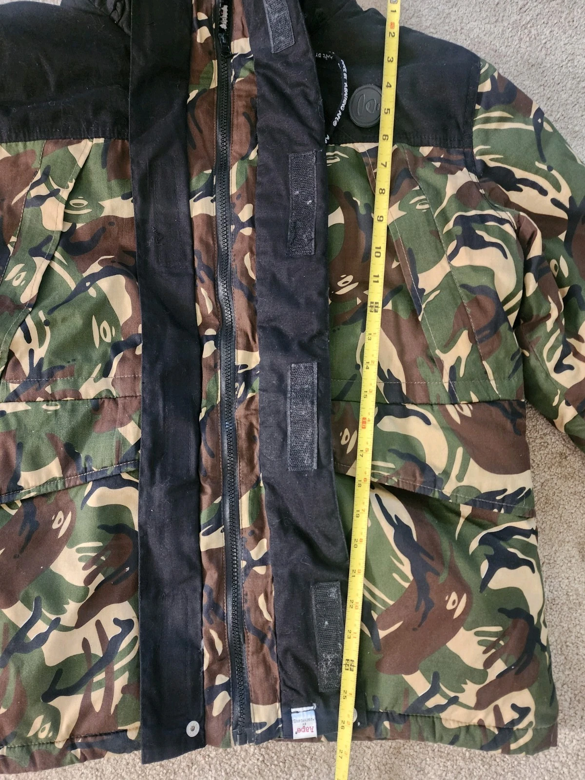 AAPE By A Bathing Ape 1st Camo Down Puffer Jacket XL Green Camo ASW2002A image 24
