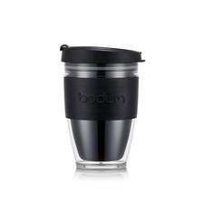 Bodum Thermobecher 0,25 l, schwarz – Isolierbecher kompakt, BPA-frei