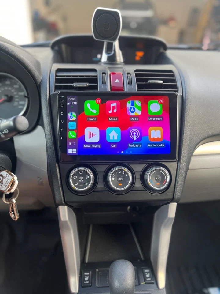 Radio estéreo para coche 64G para Subaru Forester Impreza 2012-2015 CarPlay Android 15 BT Foto 2 de 4
