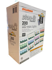 Sylvania Stay-Lit Color Action 200 LED Mini Lights with Remote Control