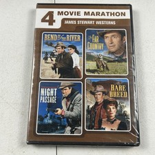 4 Movie Marathon James Stewart Westerns DVD 2012 Bend Far Night Rare