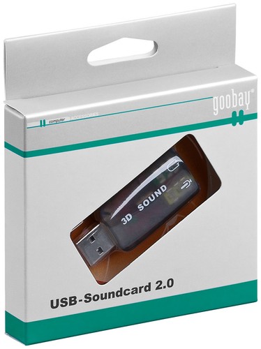 USB 2.0 Soundkarte / Audio Adapter / Headset Adapter; USB - Soundcard 2.0 - Bild 2 von 2