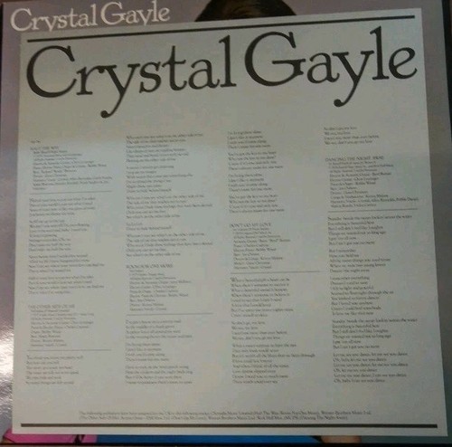 Crystal Gayle - Miss The Mississippi - CBS 12" Vinyl LP - 1979 - Picture 5 of 8