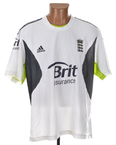 ENGLAND NATIONALMANNSCHAFT 2010/2011 TRAINING CRICKET SHIRT TRIKOT ADIDAS XL