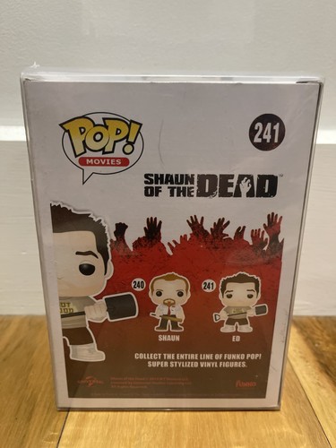 Ed Bloody Pop 241 - Shaun of the Dead Funko Pop! 2015 abovedado + protector - Imagen 3 de 6