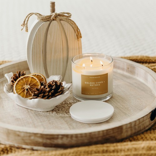 Calyan Wax Co. Holiday Scented Candle Set, Holiday Bundle of 4 Scented Candle... - Picture 5 of 9
