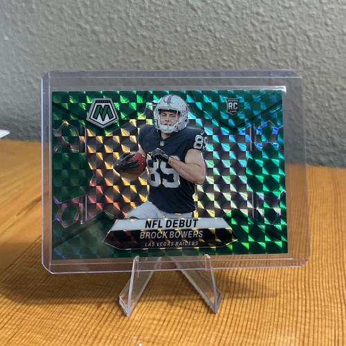 2024 Panini Mosaic - NFL Debutto Brock Bowers #286 Green Mosaic Prizm (RC) - Foto 1 di 2