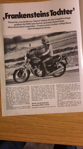 Motorrad Kawasaki, Frankensteins-Tochter, 1976 - Bild 2 von 5